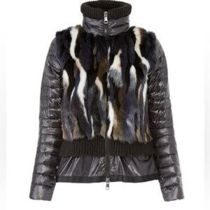 NWOT SOSKEN Marisa Minicucci Geela Fur & Puffer Jacket | Size 2 (US M)